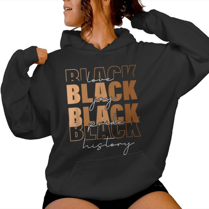Melanin For Black Black History Month Retro Women Hoodie