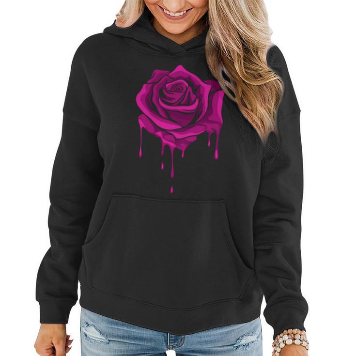 Melting Rose Garden Gardener Botanist Flowers Rose Women Hoodie