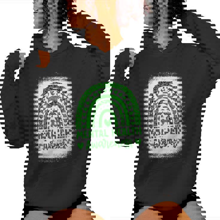 Mental Health Awareness Green Ribbon Mental Health Women Hoodie