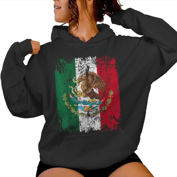 Mexico Flag For And Women Kapuzenpullover für Damen