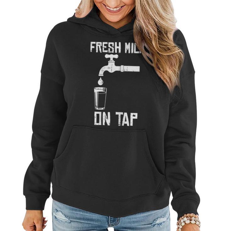 Milk On Tap Breastfeeding Motherhood Mama New Mom Women Hoodie