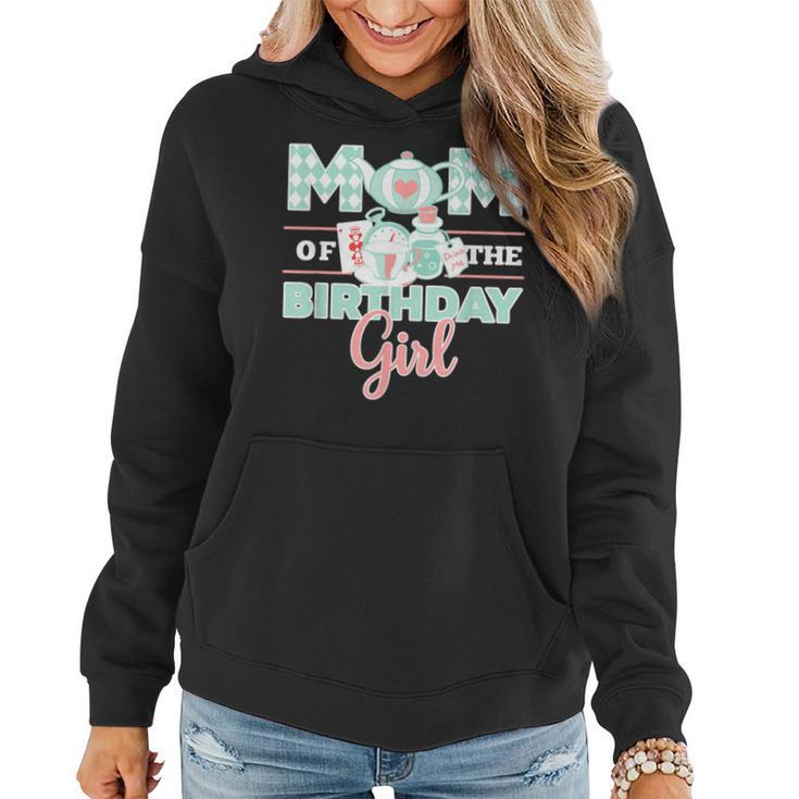 Mom Of The Birthday Girl Onederland Pink & Teal Theme Women Hoodie