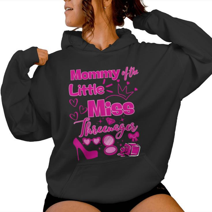 Mommy Miss Threenager 13 Bday Girls Salon Spa Makeup Party Women Hoodie