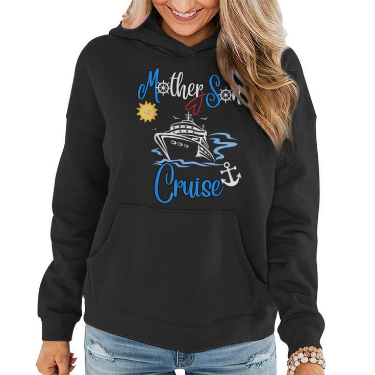 Mother Son Cruise 2024 Family Mom Son Vacation Trip Matching Women Hoodie