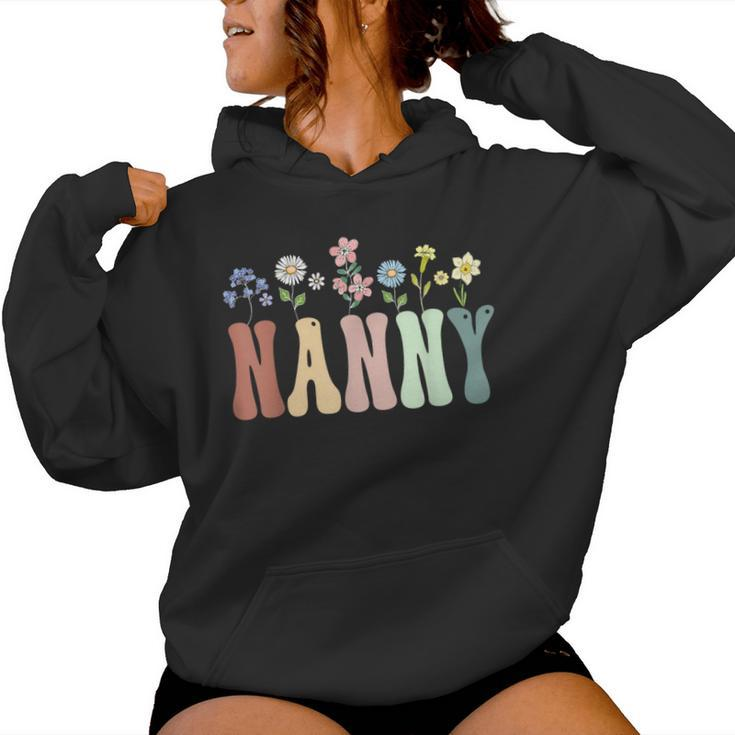 Nanny Wildflower Floral Nanny Women Hoodie