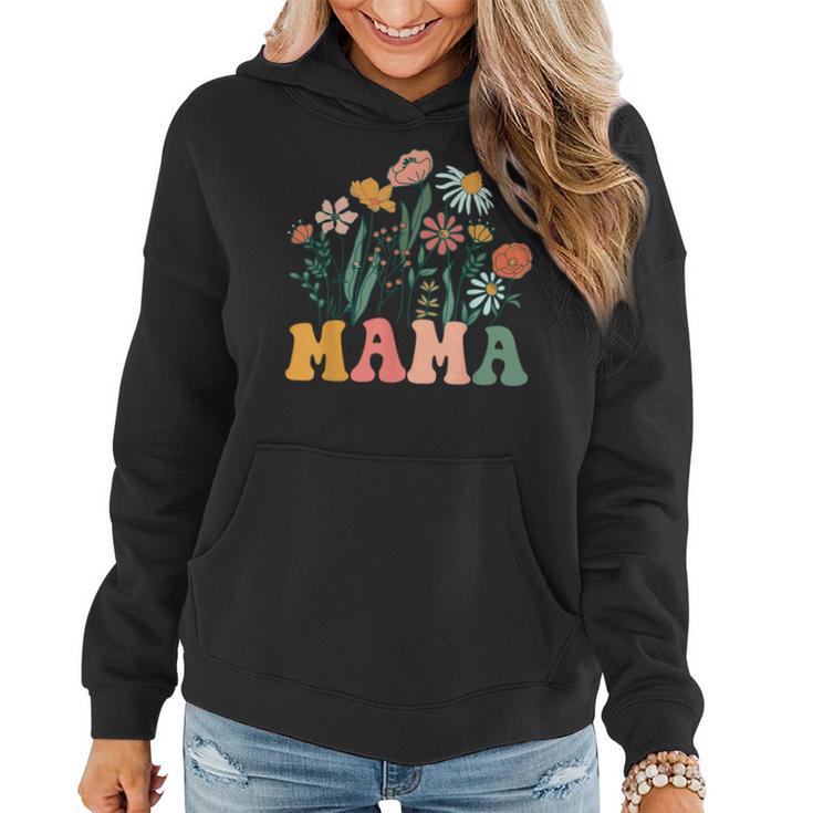 New Mama Wildflower First Birthday & Baby Shower Women Hoodie