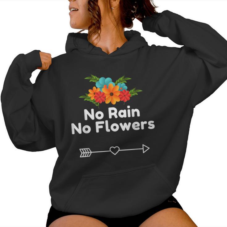 No Rain No Flowers For Cute Natural Heart Women Hoodie