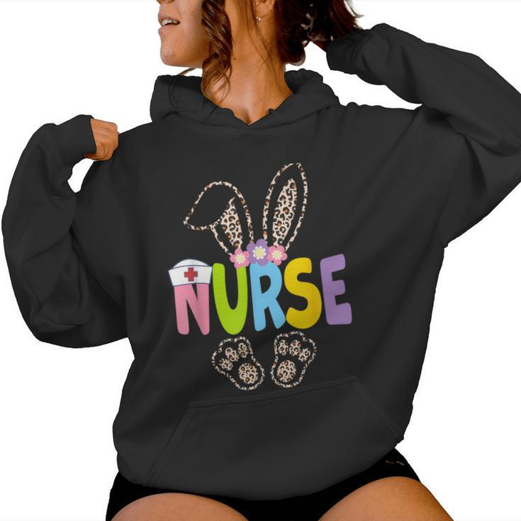 Nurse Bunny Leopard Easter Nurse Easter Nurse Life Bunny Women Hoodie