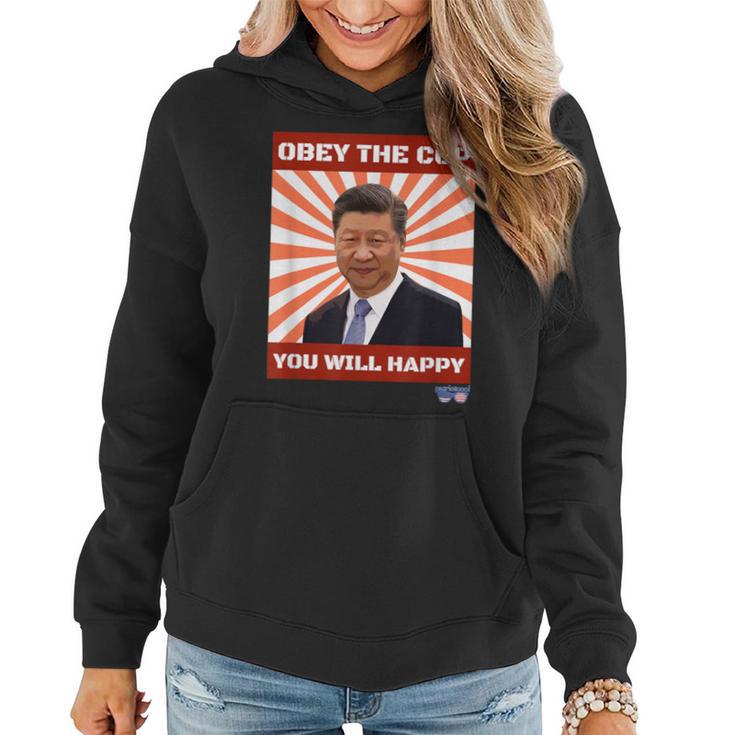 Obey The Ccp Sarcastic Slogan Women Hoodie