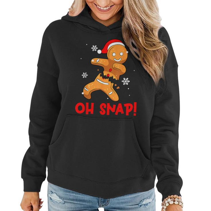 Oh Snap Gingerbread Man Merry Christmas Pajama Xmas Boy Girl Women Hoodie