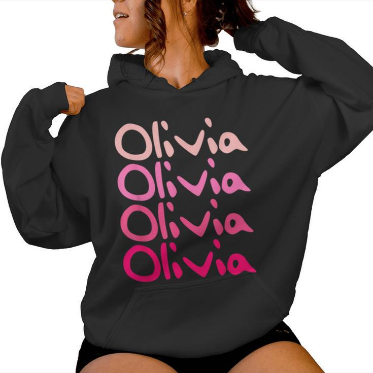 Olivia First Name-D Boy Girl Baby Birth-Day Women Hoodie