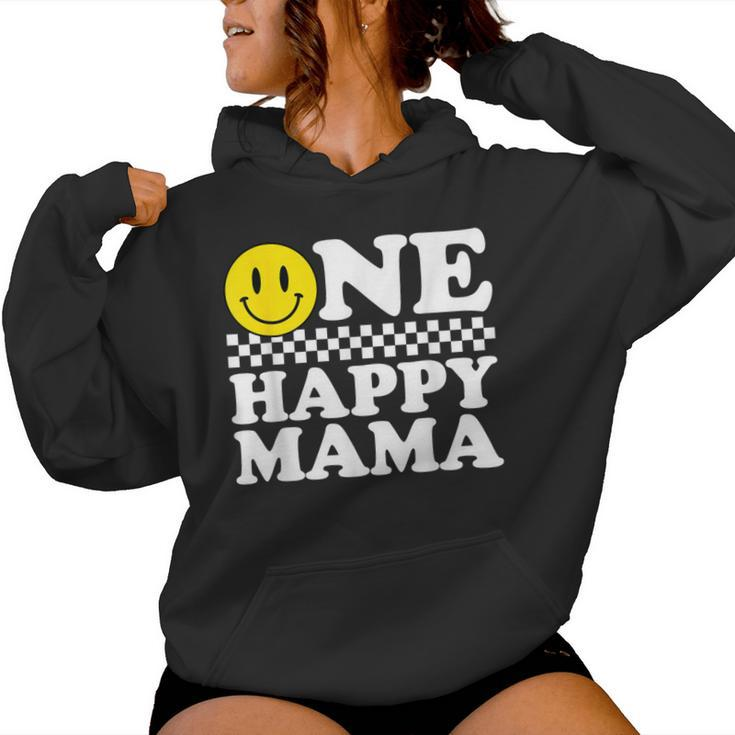 One Happy Dude Mama 1St Birthday Family Matching Women Hoodie