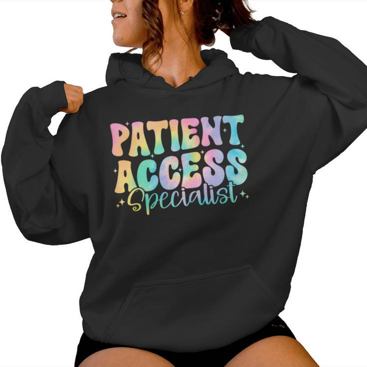 Patient Access Specialist Retro Groovy Appreciation Women Women Hoodie