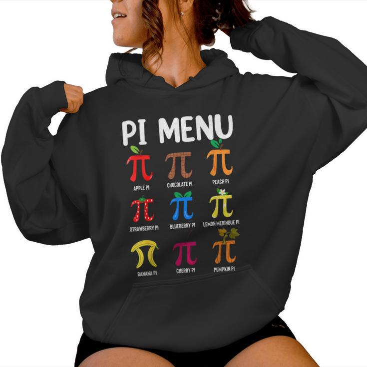 Pi Menu 314 Pi Symbol Math Teacher Happy Pi Day Women Hoodie
