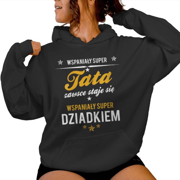 Polish Dad Tata Father's Day Poland Women Hoodie