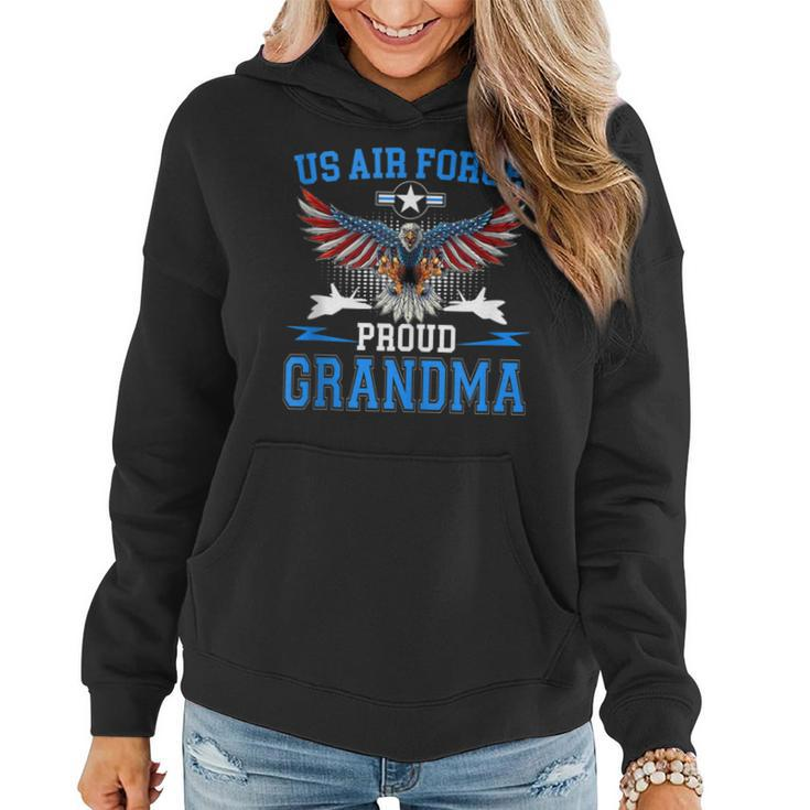 Proud Air Force Grandma Us Air Force Military Usaf Women Hoodie