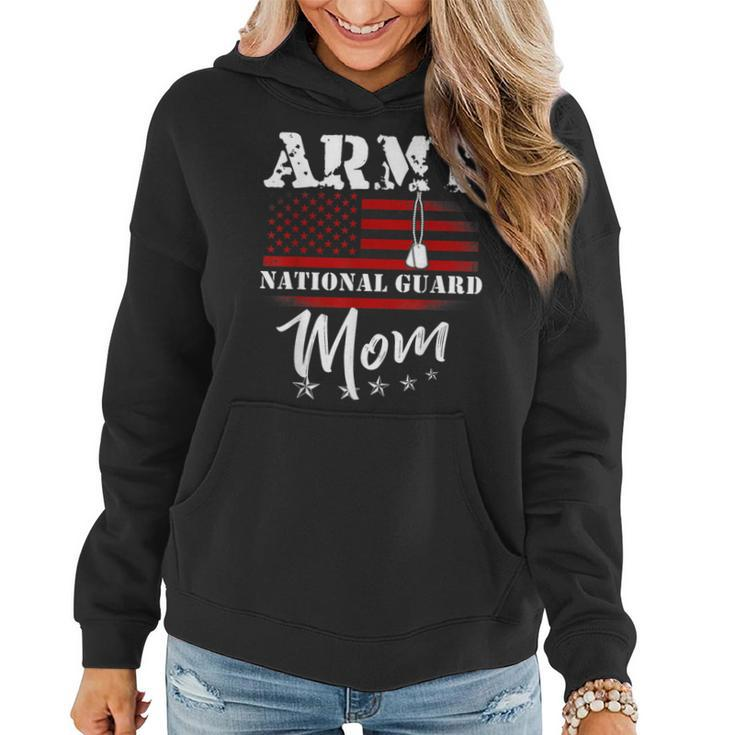 Proud Army National Guard Mom Us Flag Us Military Women Women Hoodie