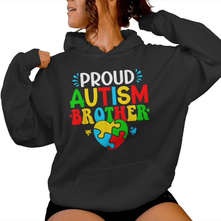 Proud Autism Brother Autism Awareness Autistic Sister Boys Women Hoodie