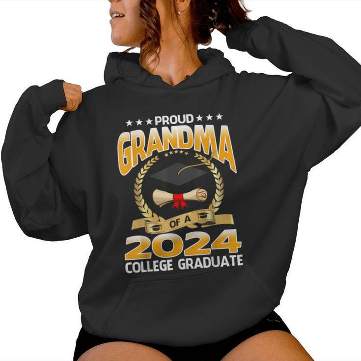 Proud Grandma Of A 2024 College Graduate Women Hoodie