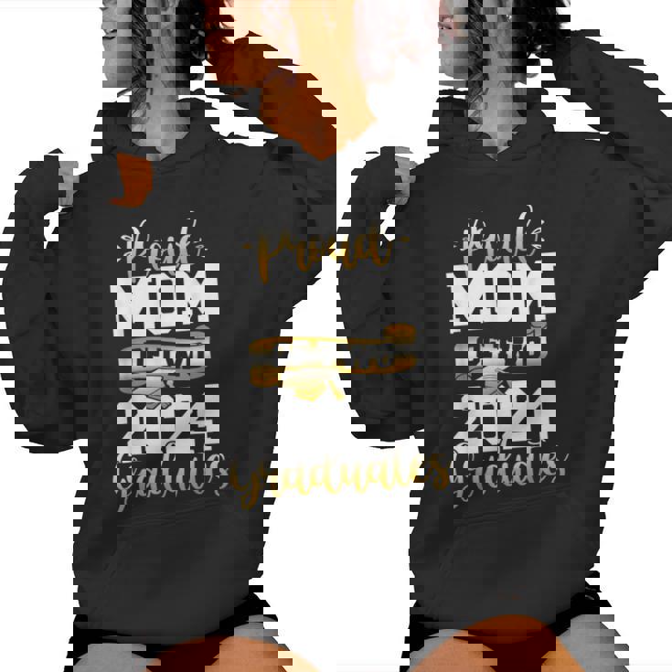 Proud Mom Of Two 2024 Graduates Class Of 2024 Women Hoodie