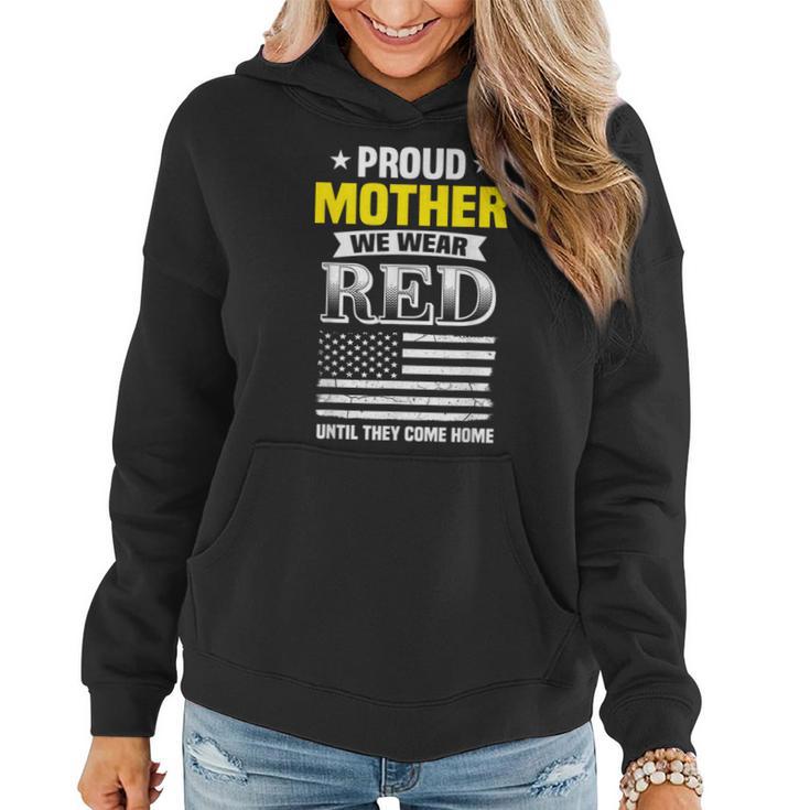 Proud Mother Of Deployed Son Red Friday Family Women Hoodie