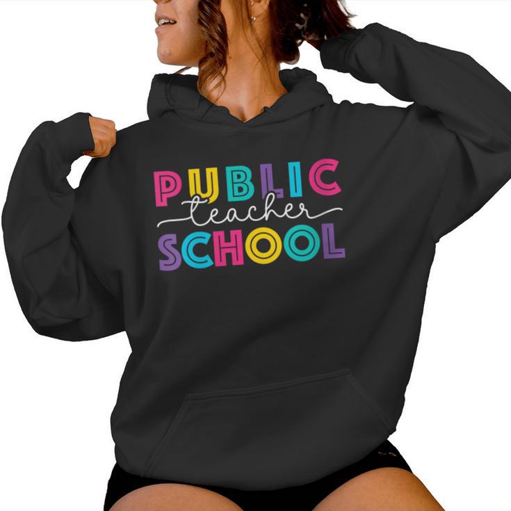 Public School Teacher Women Hoodie