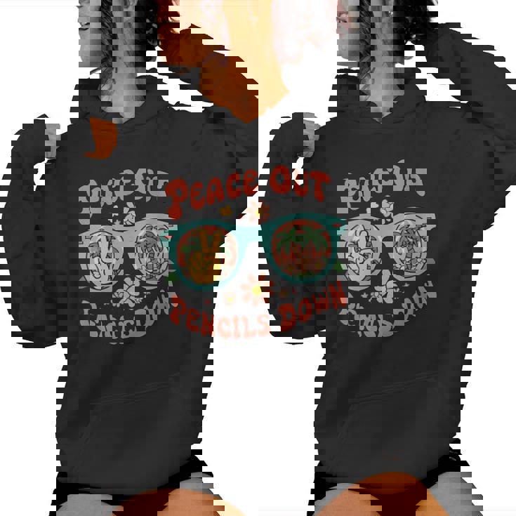 Retro End Of School Year Teacher Summer Last Day Women Hoodie