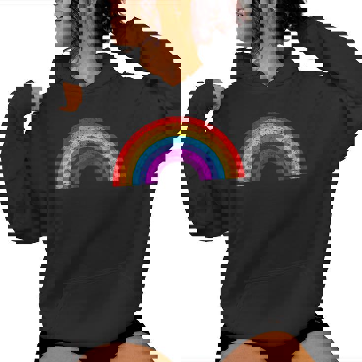 Rétro Lgbtq Arc-En-Ciel Hommes S Sweat à capuche femme