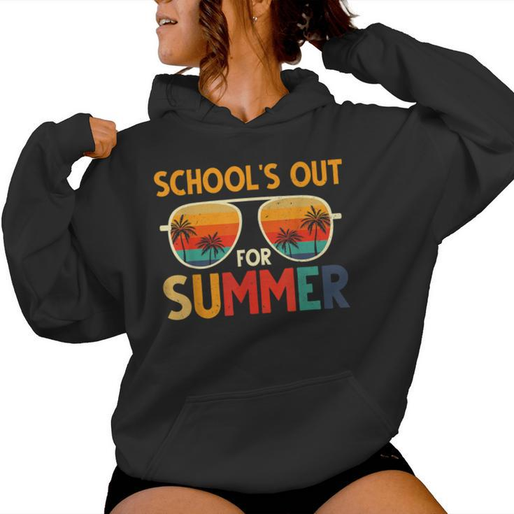 Retro Schools Out For Summer Last Day Of School Teacher Boy Women Hoodie