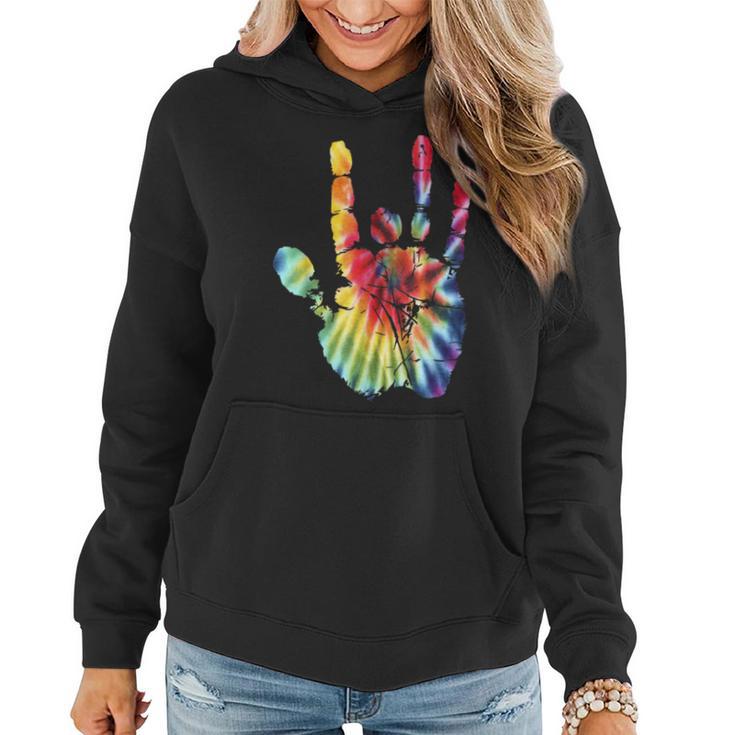 Retro Tie Dye Jerry Hand Women Hoodie