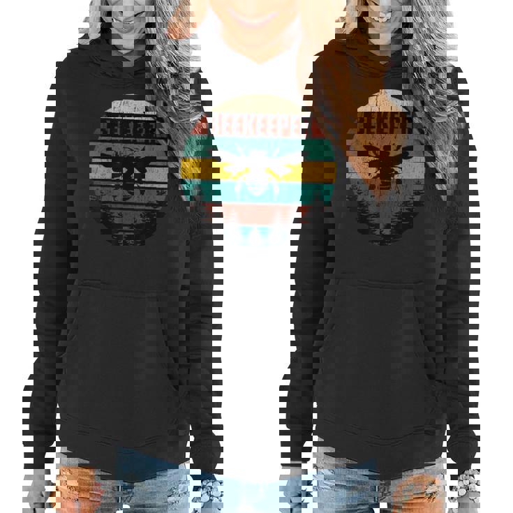 Retro Vintage Beekeeper Bee Keeper Beekeeping Bee Women Hoodie