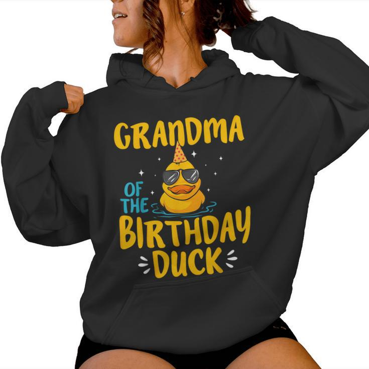 Rubber Duckies Grandma Of The Birthday Duck Rubber Duck Women Hoodie