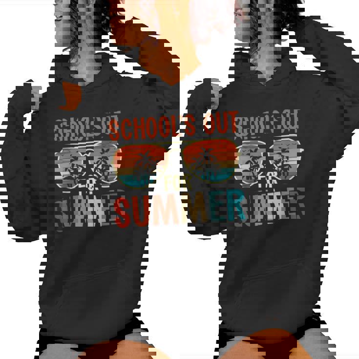 School Out For Summer Retro Last Day Of School Teacher Women Hoodie