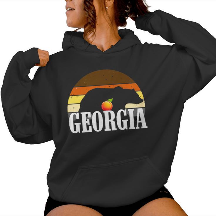 Schwuler Beefy Daddy Georgia Lgbtq Regenbogen Schwuler Papa Bear Pride Kapuzenpullover für Damen