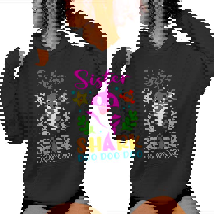 Sister Of The Shark Birthday Family Matching Birthday Women Hoodie