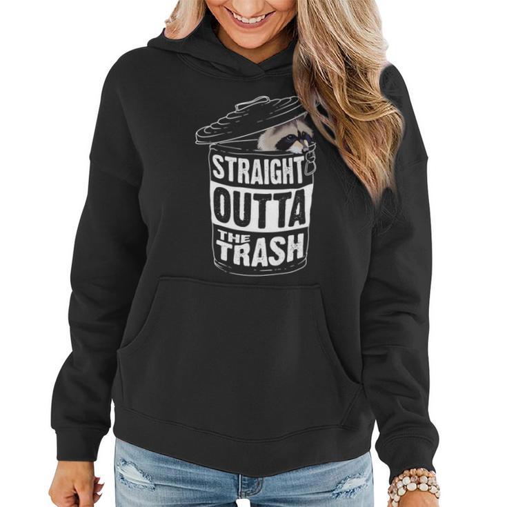 Straight Outta The Trash Cool Trash Panda Women Hoodie