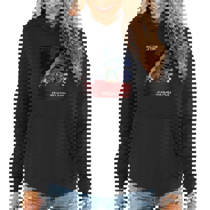 Sweat à capuche femme Alice Cooper Special Forces, Tee Design Musique Rock