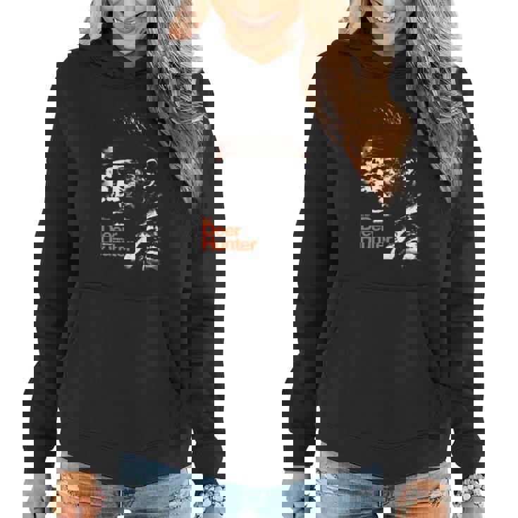 Sweat à capuche femme Chasseur de Cerfs, Design Visage Sombre Effet Éclaboussé