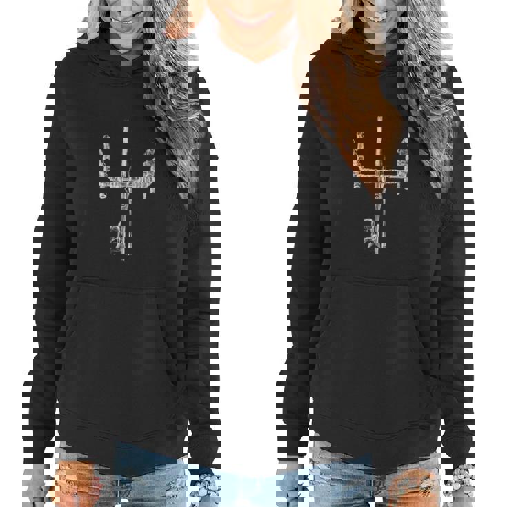 Sweat à capuche femme Guitare Croisée, Design Détaillé pour Amateurs de Musique