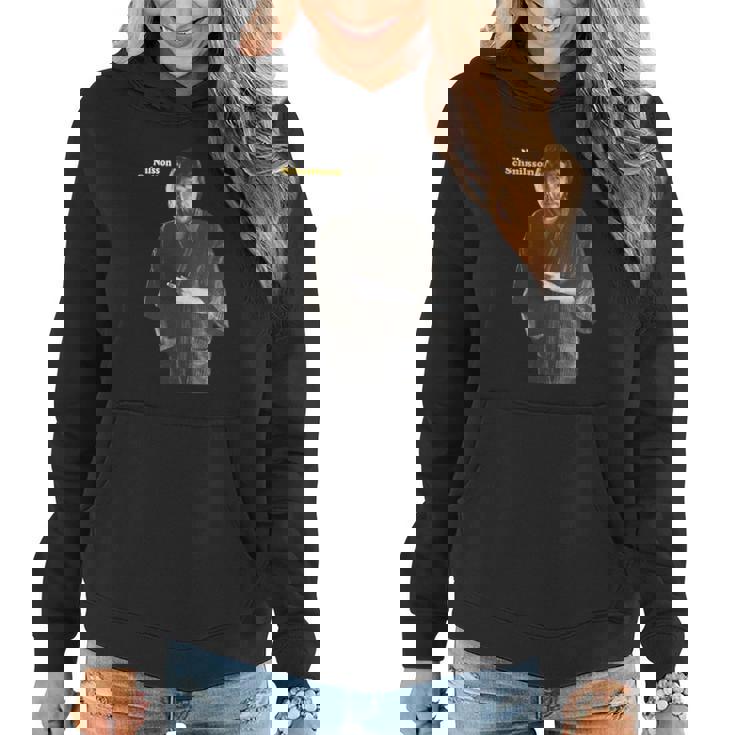 Sweat à capuche femme Noir Design Papier en Main, Mode Casual pour Fans
