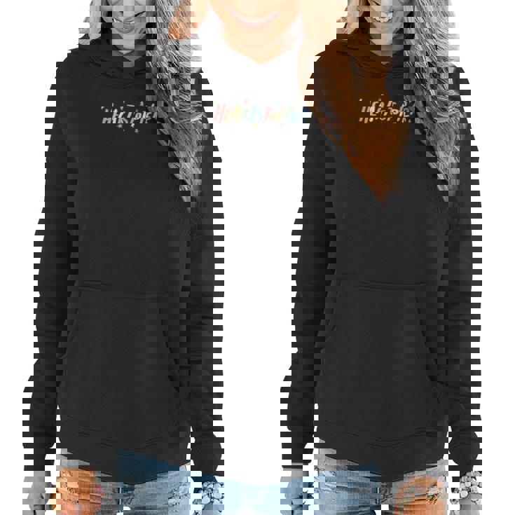 Sweat à capuche femme Noir HEARTSTOPPER Lettres Colorées, Style Ludique