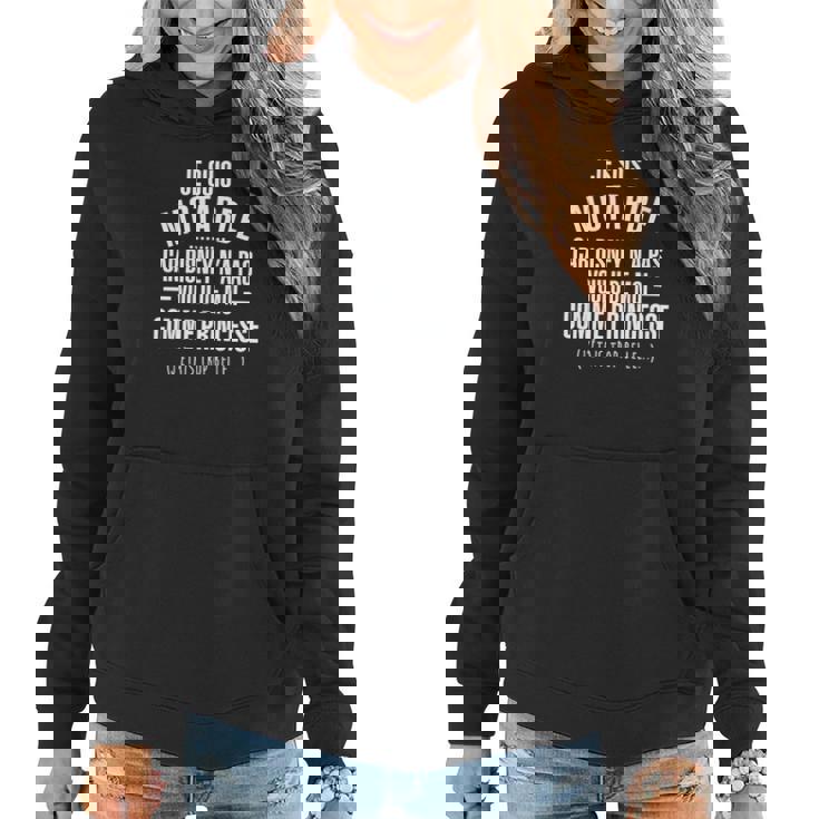 Sweat à capuche femme Noir Je Suis Motarde, Pas Princesse Disney Humour Moto