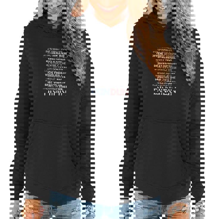 Sweat à capuche femme Noir Unité Victimes Spéciales, Texte Série Culte DUN DUN