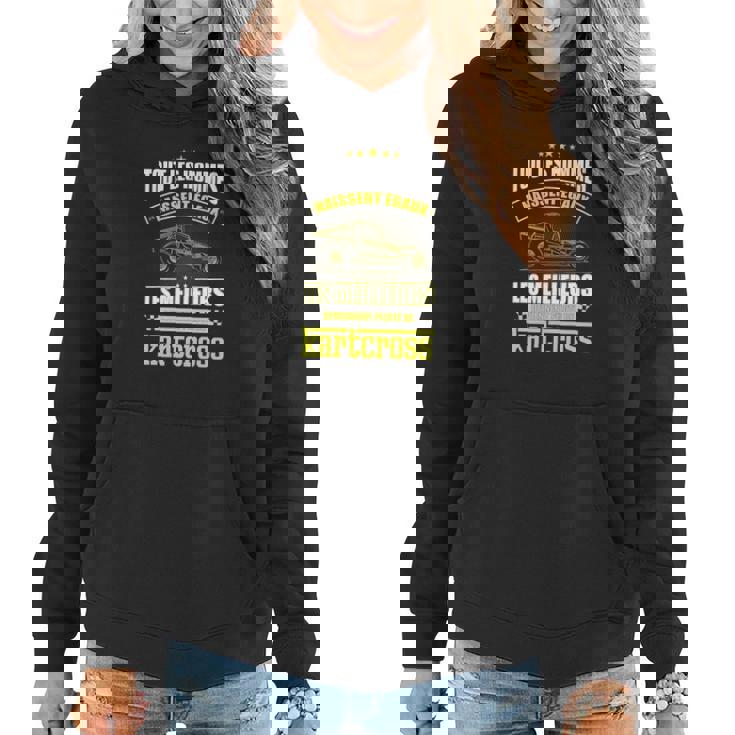 Sweat à capuche femme Pilote de Kartcross, Idéal pour les Passionnés de Course