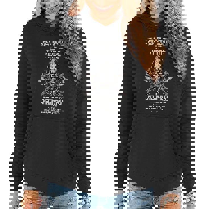 Sweat à capuche femme Viking Normand Motif Graphique, Sweat à