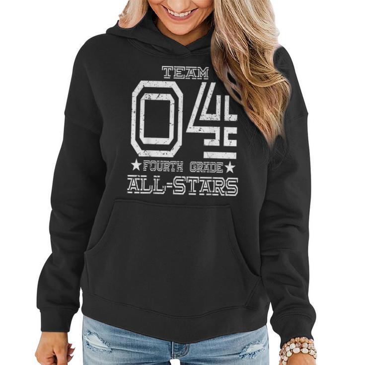 Team 4Th Grade All-Stars Sport Jersey Women Hoodie