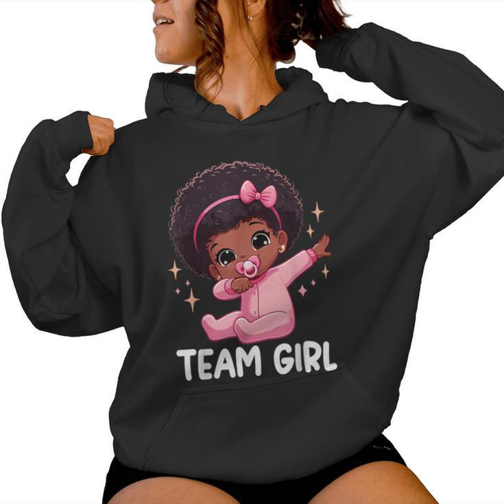 Team Girl Baby Announcement Gender Reveal Party Women Hoodie