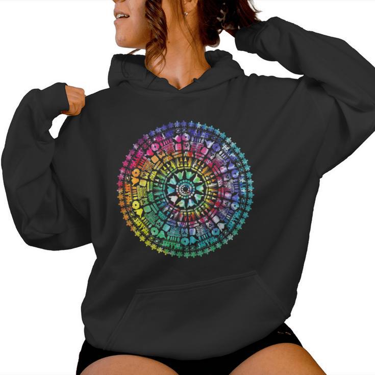 Tie Dye Mandala Sksksk And I Oop Save The Turtles Visco Girl Women Hoodie