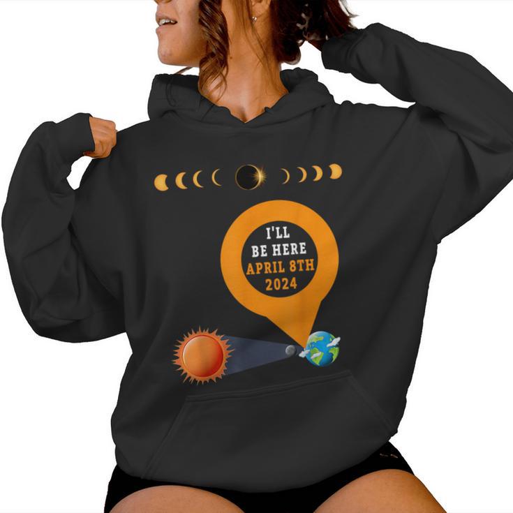 Total Solar Eclipse 2024 Idea For & Solar Eclipse Women Hoodie