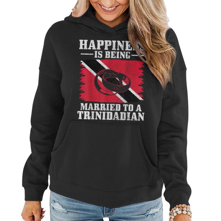 Trinidadian Wife Husband Wedding Trinidad & Tobago Flag Women Hoodie